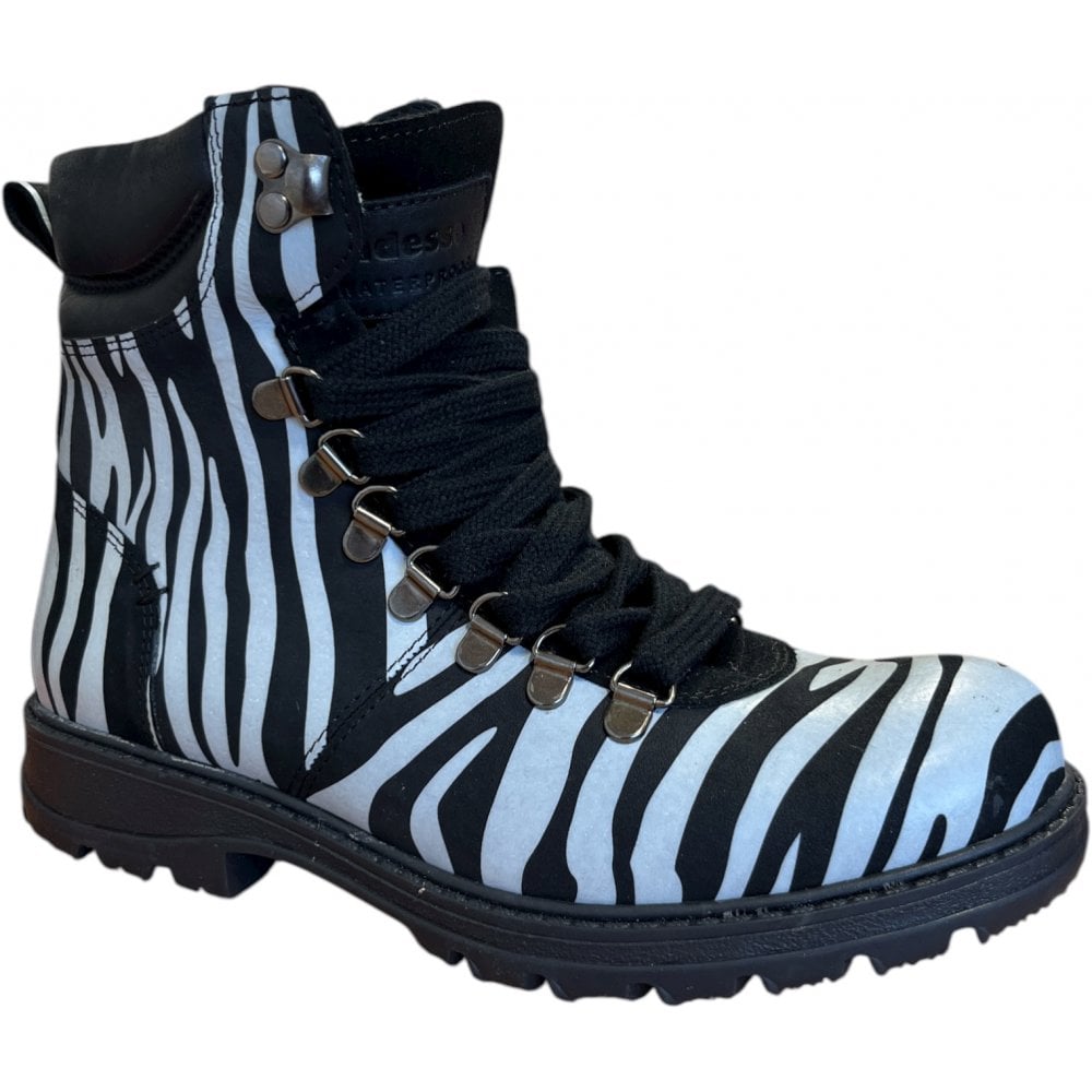 Adesso Marley Zebra Waterproof Ankle Boots