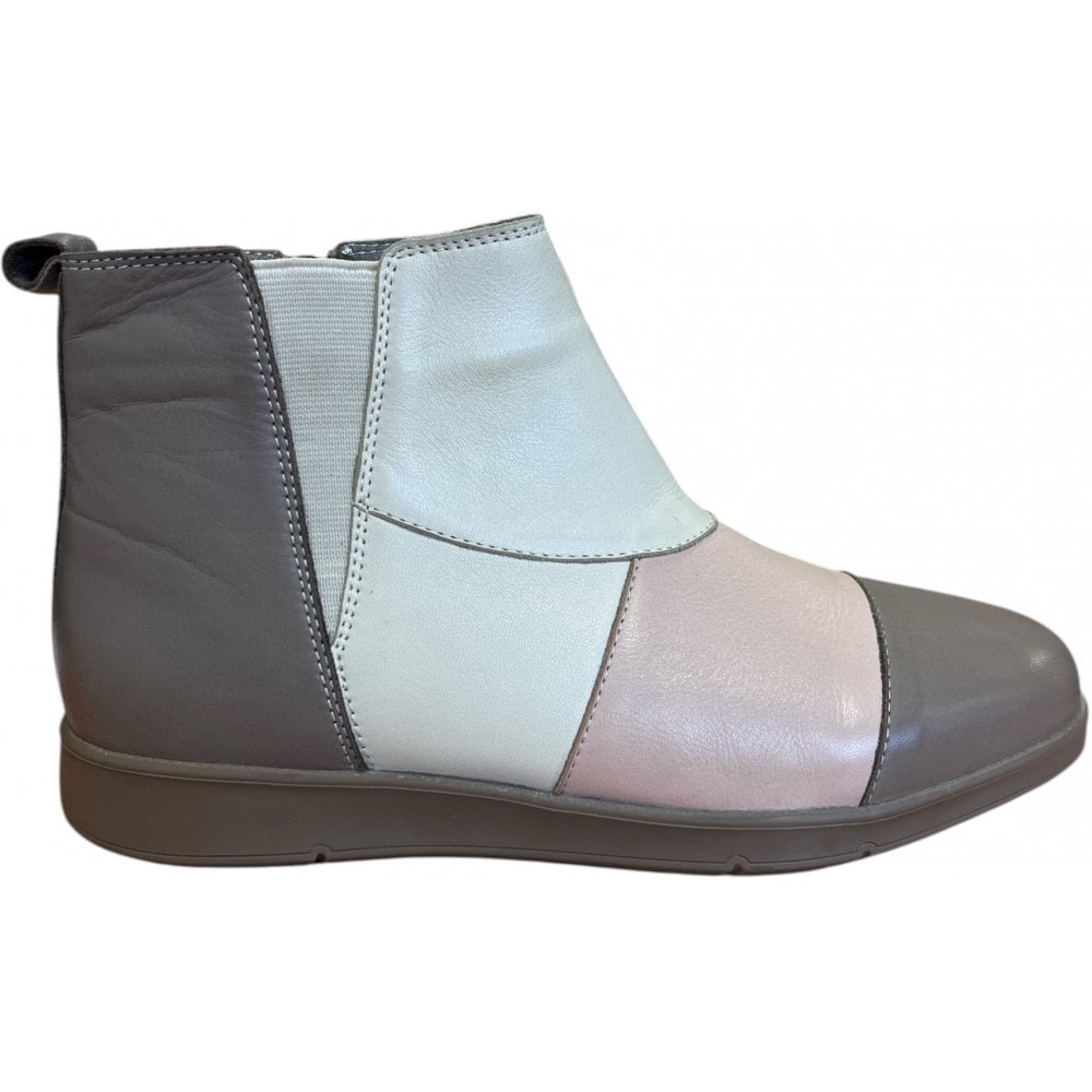 Adesso Henna Beige Multi Leather Ankle Boots