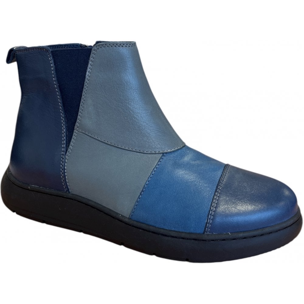 Adesso Henna Ocean Mist Leather Ankle Boots