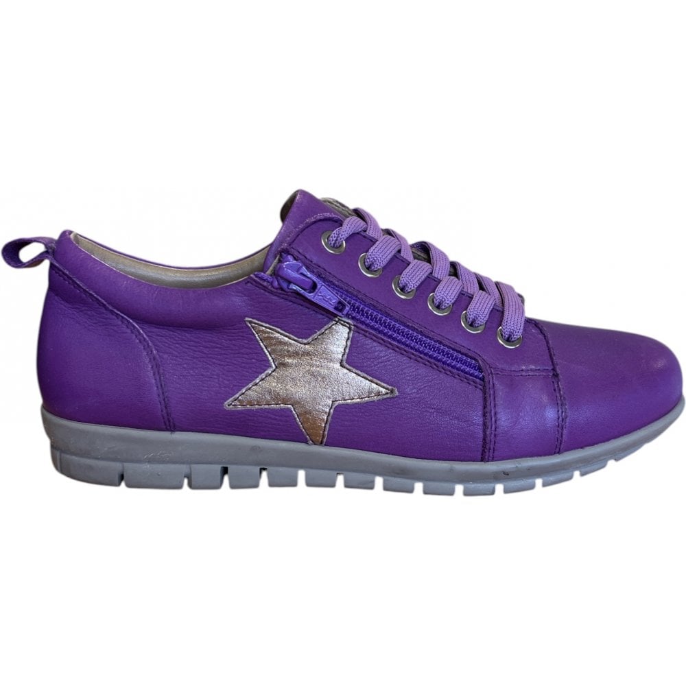 Adesso Ashleigh Ultra Violet Leather Casual Shoes