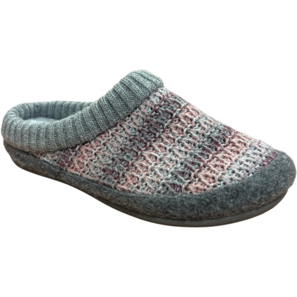 Lotus Ophelia Pink Knitted Mule Slippers