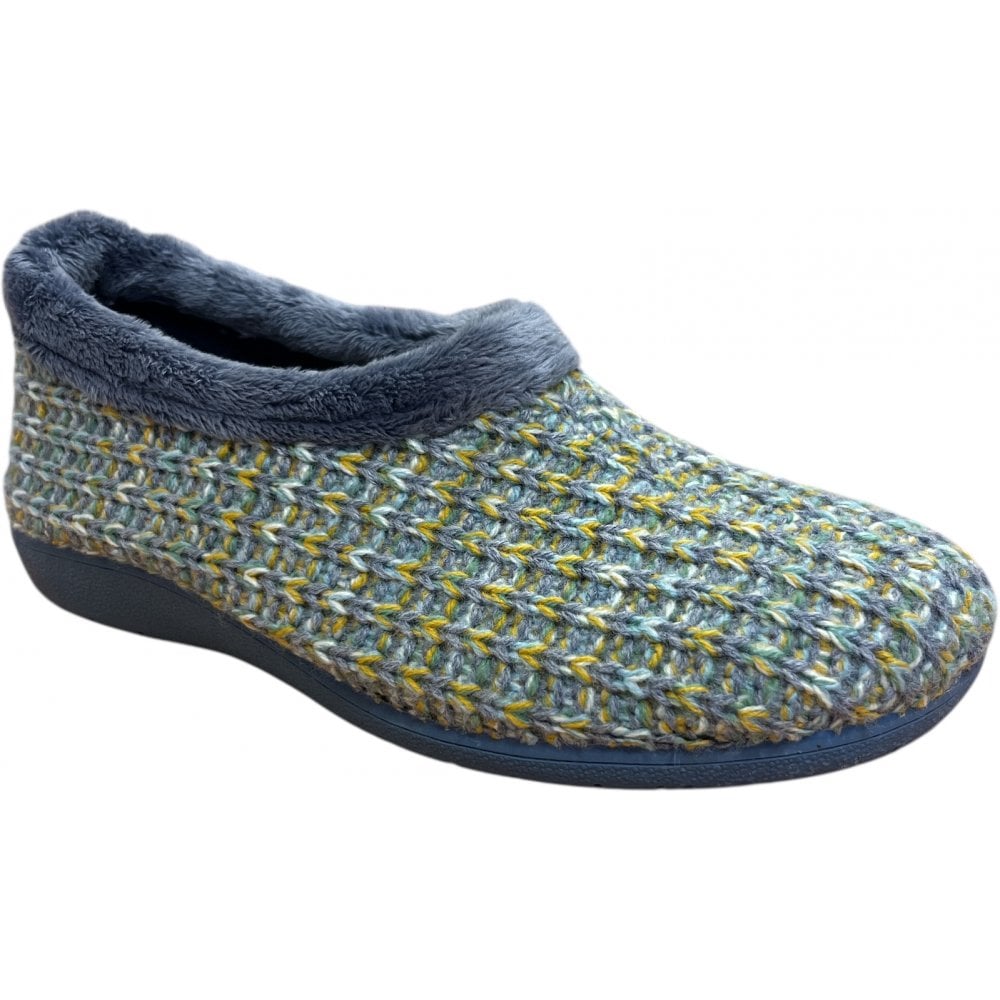 Lotus Cecile Blue Slippers
