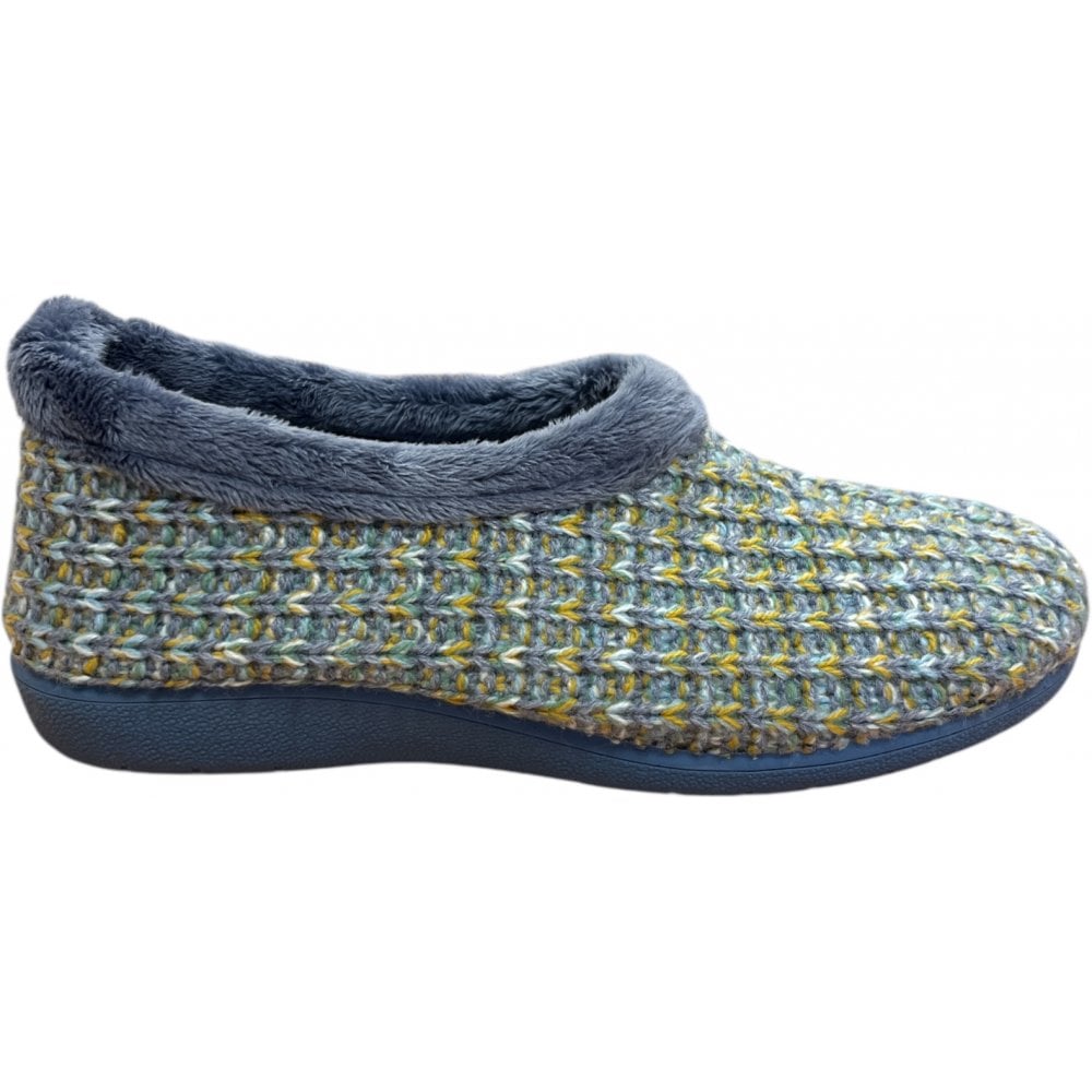 Lotus Cecile Blue Slippers