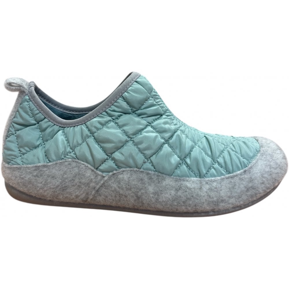 Lotus Alondra Light Green Quilted Slippers