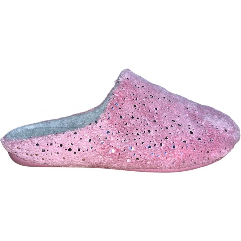 Lotus Hermosa Pink Mule Slippers