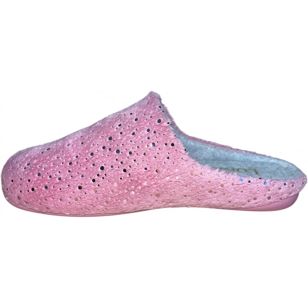 Lotus Hermosa Pink Mule Slippers