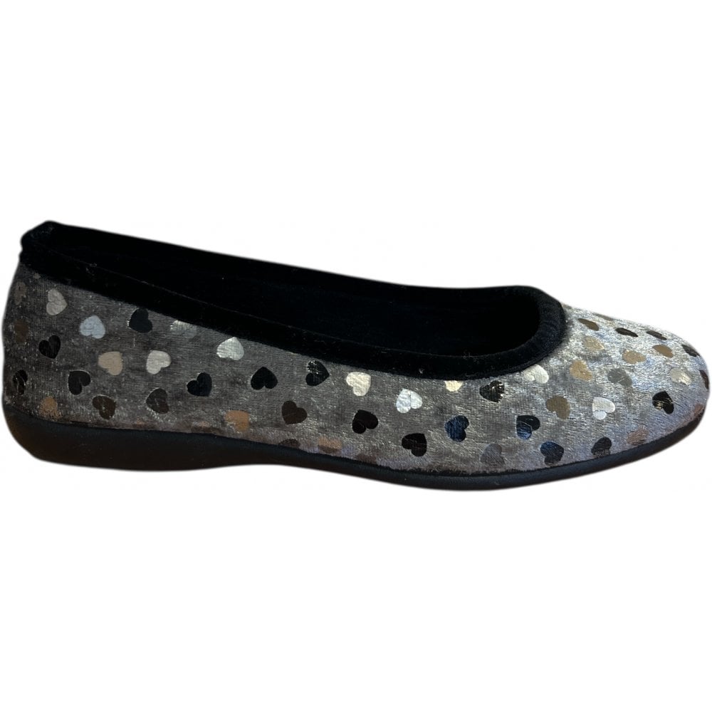 Lotus Enriqueta Silver Ballerina Slippers