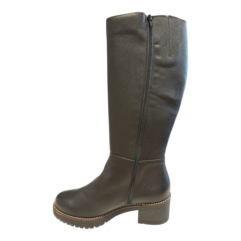 Pitillos Black Leather Knee-High Boots 20.525