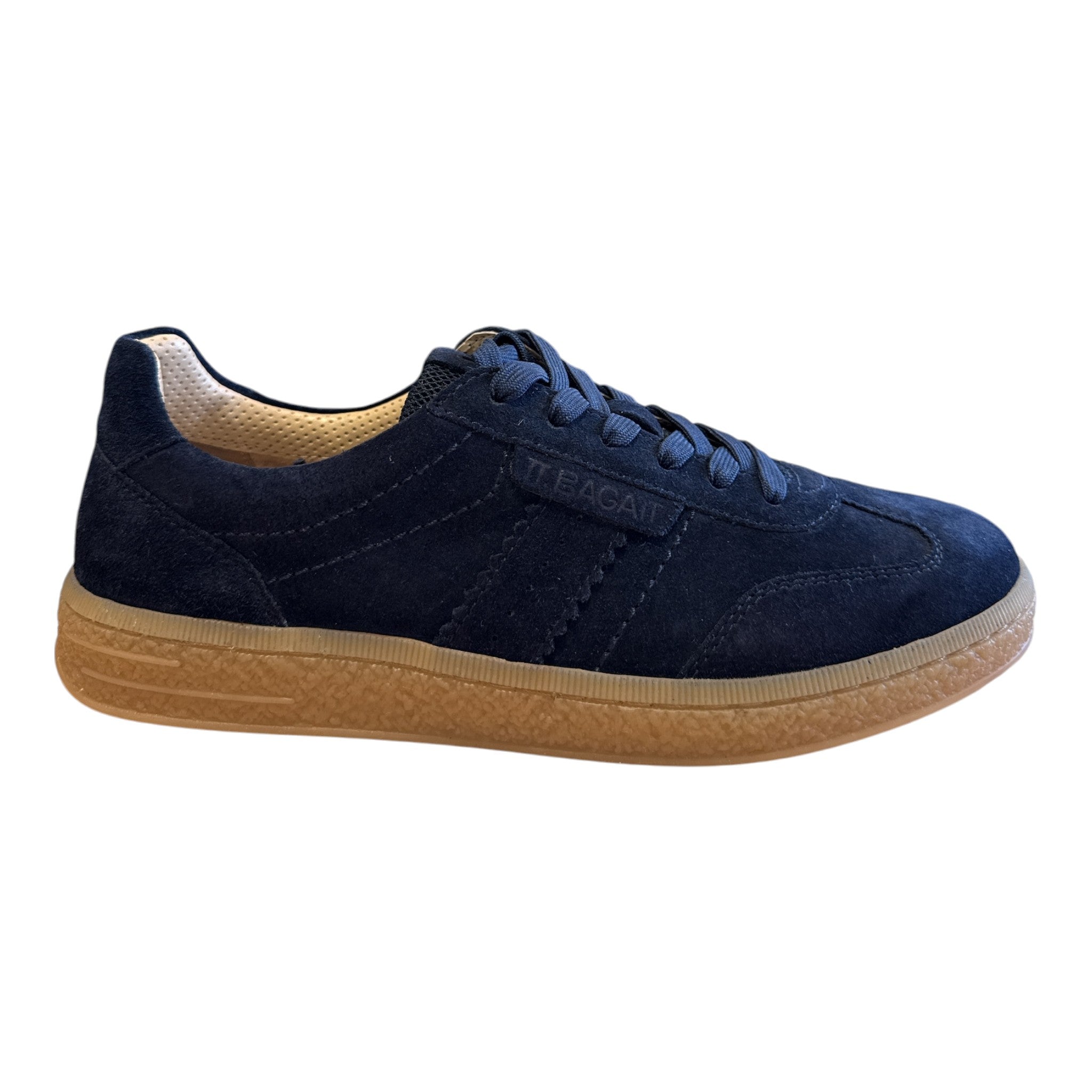 Bagatt Staz Navy Suede Trainers