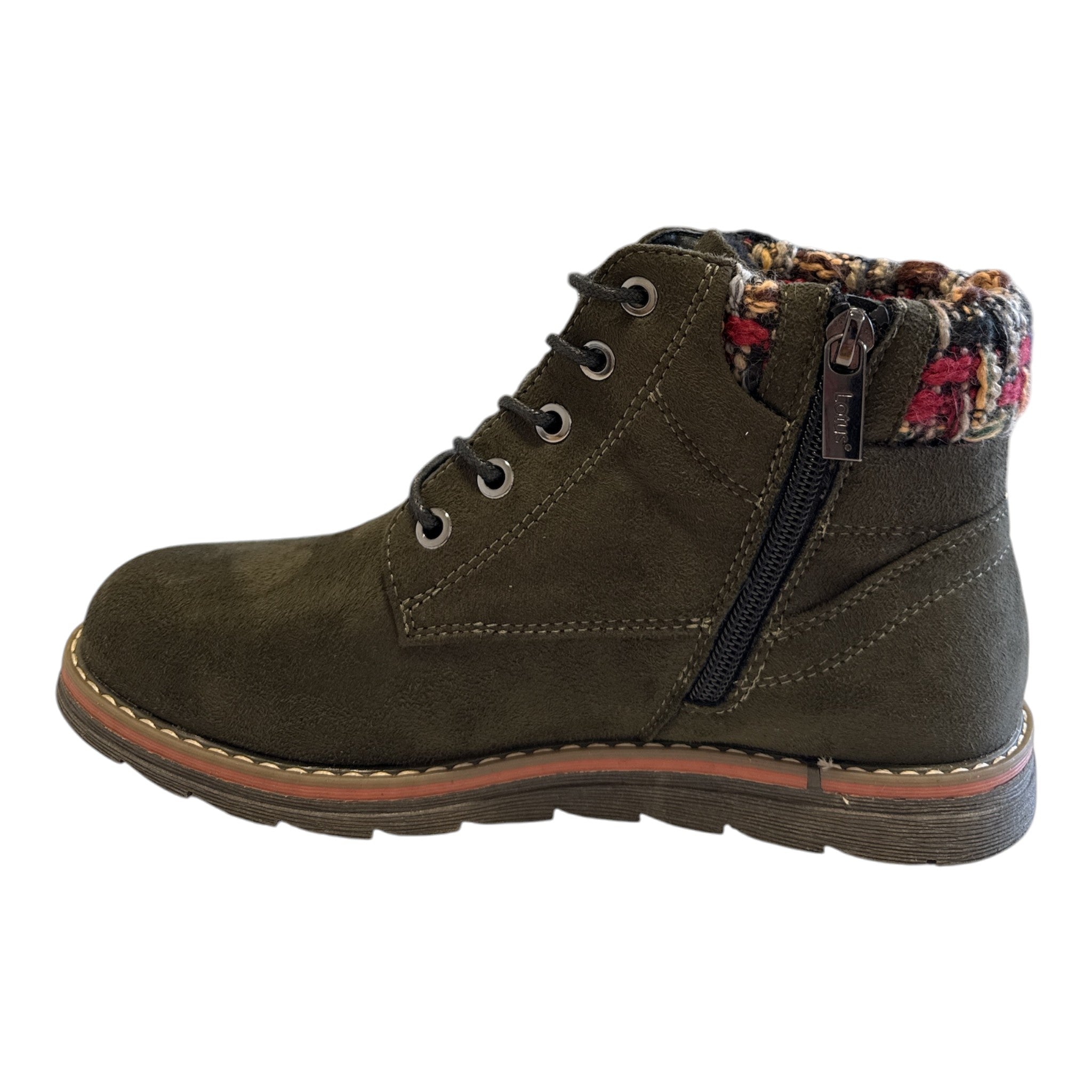 Lotus Sycamore Khaki Green  Ankle Boots