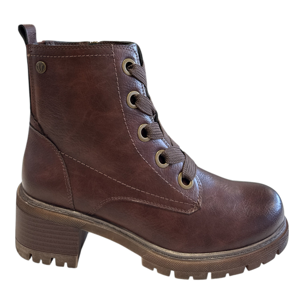 Lotus Brown Ankle Boots