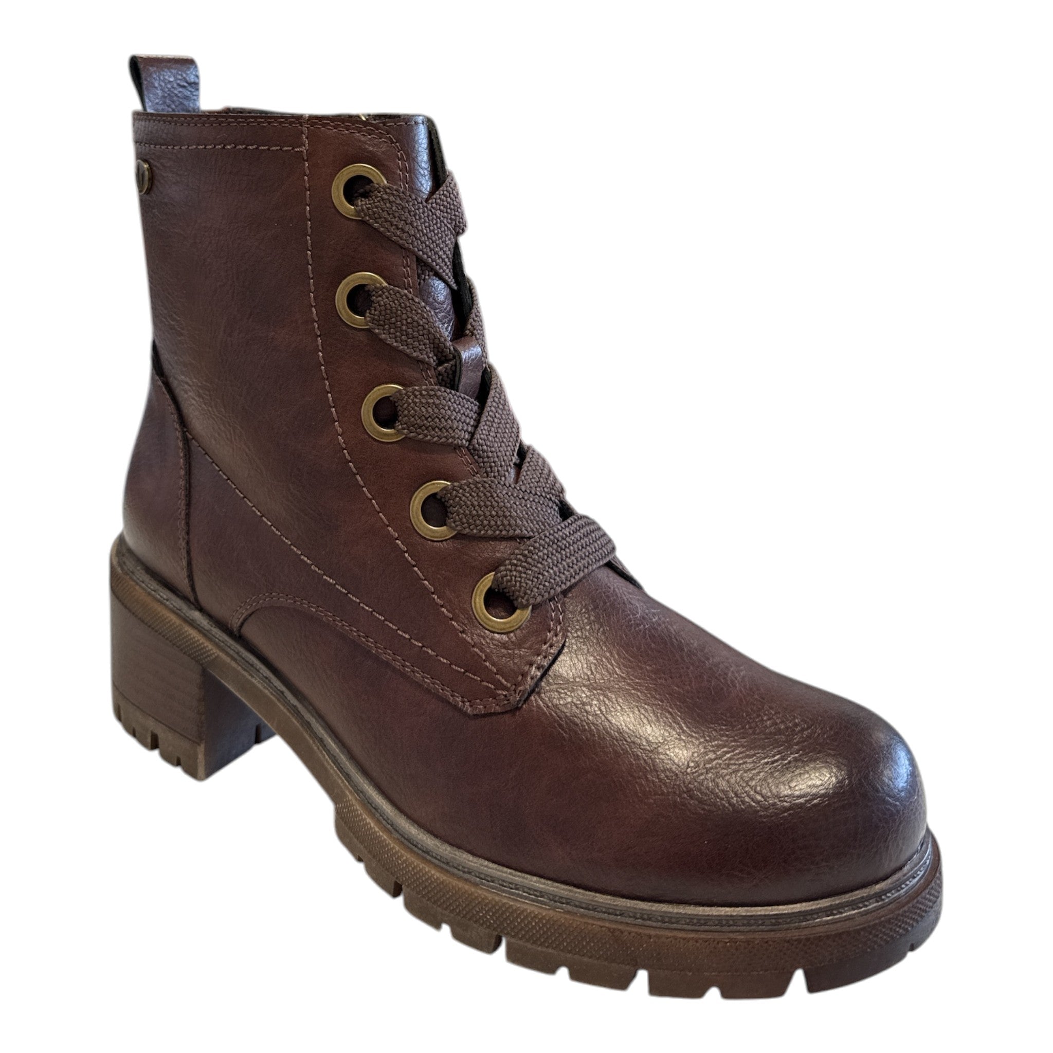 Lotus Brown Ankle Boots