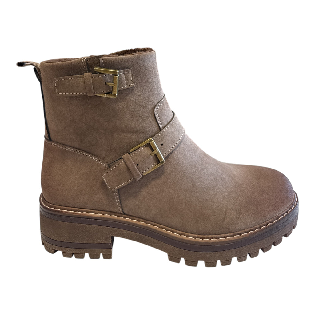 Lotus Taupe Ankle Boots