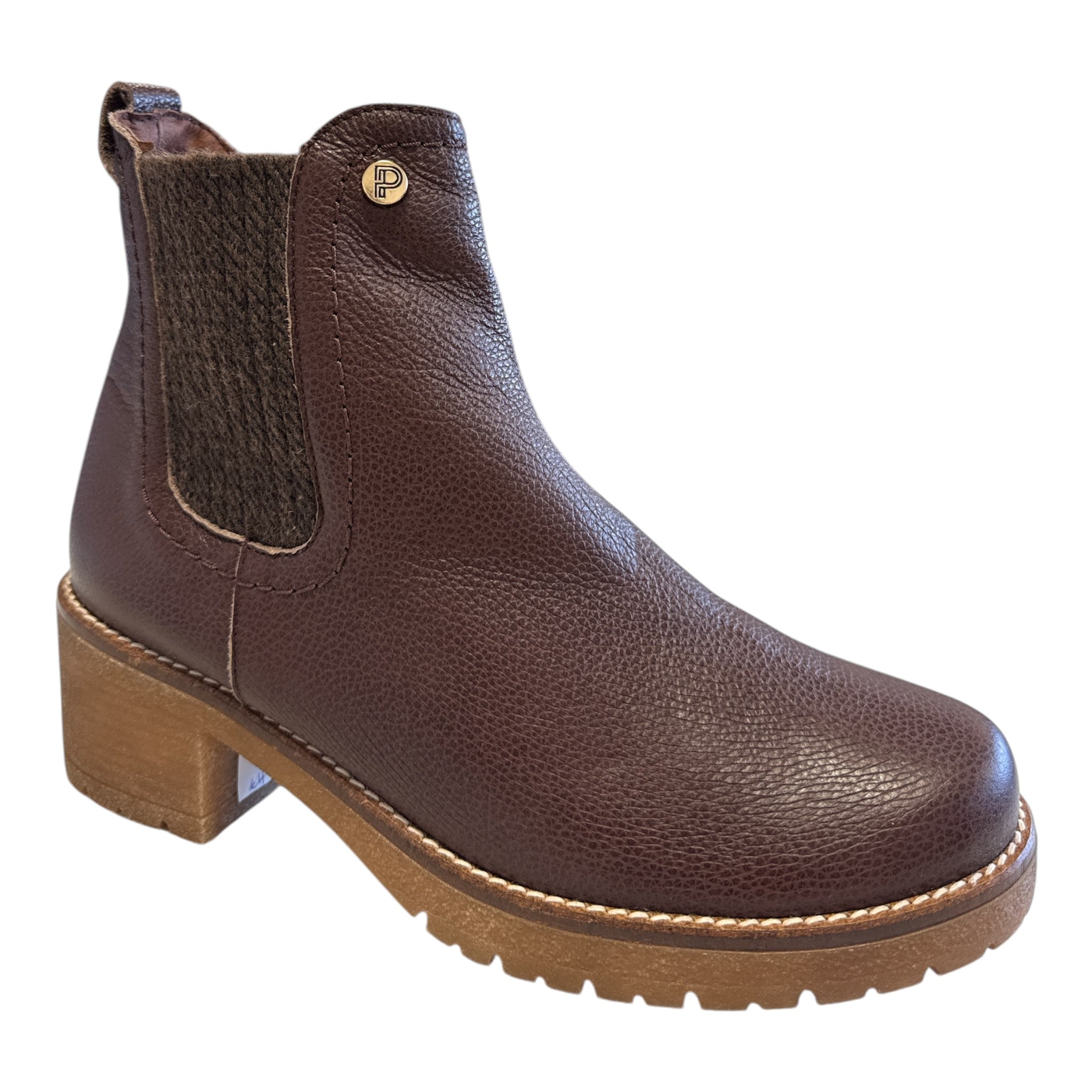 Pitillos Brown Leather Chelsea Boots