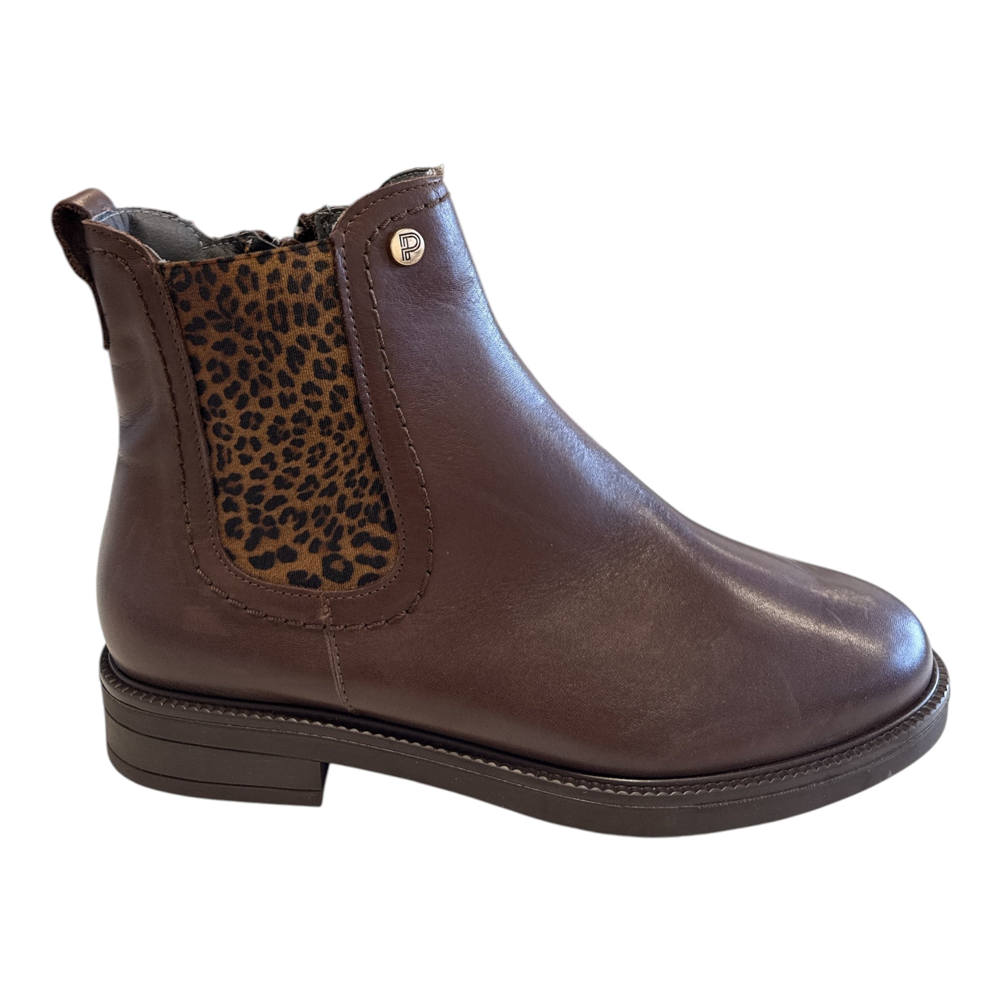 Pitillos Brown Leather Chelsea Boots 11.584