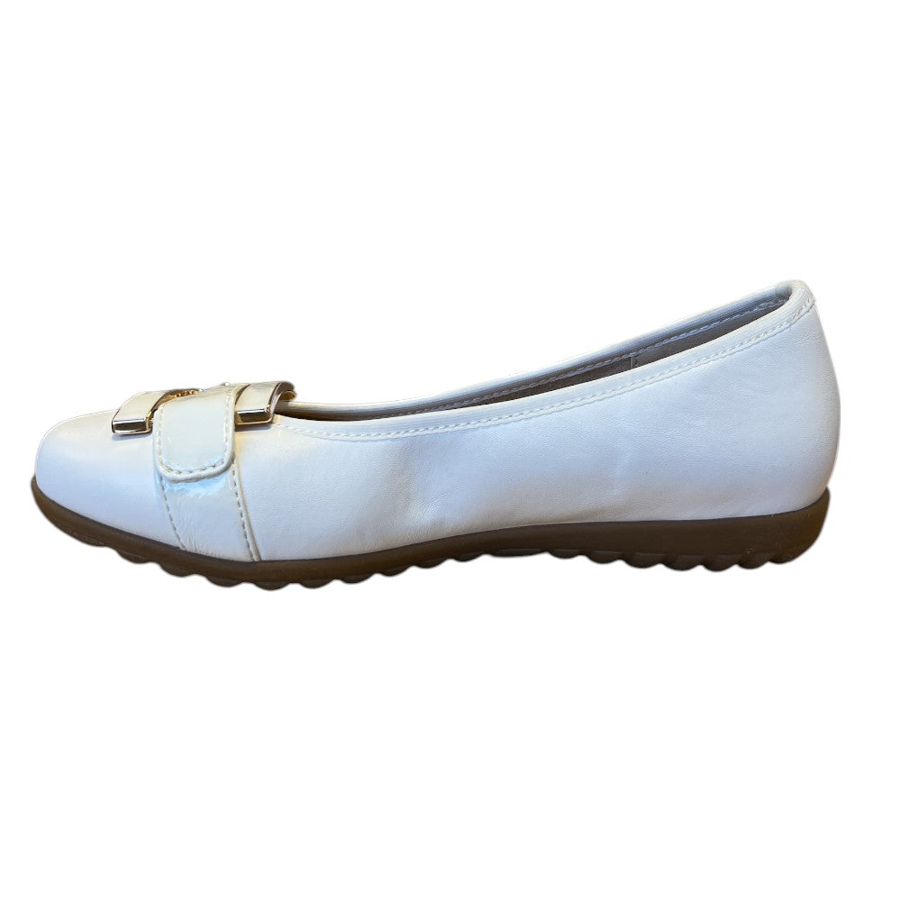 Lotus Tandy White Ballerina Pumps