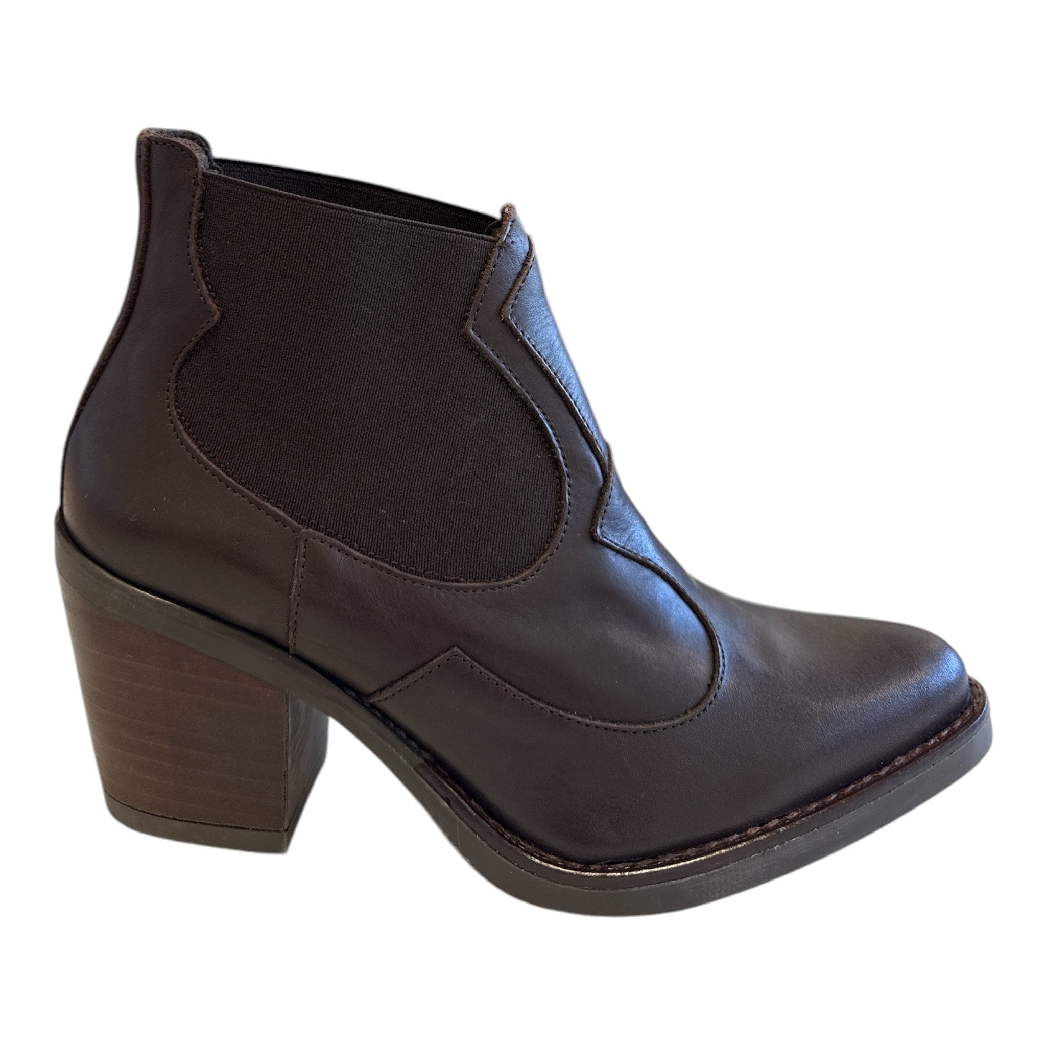 Pitillos Brown Leather Ankle Boots 30522