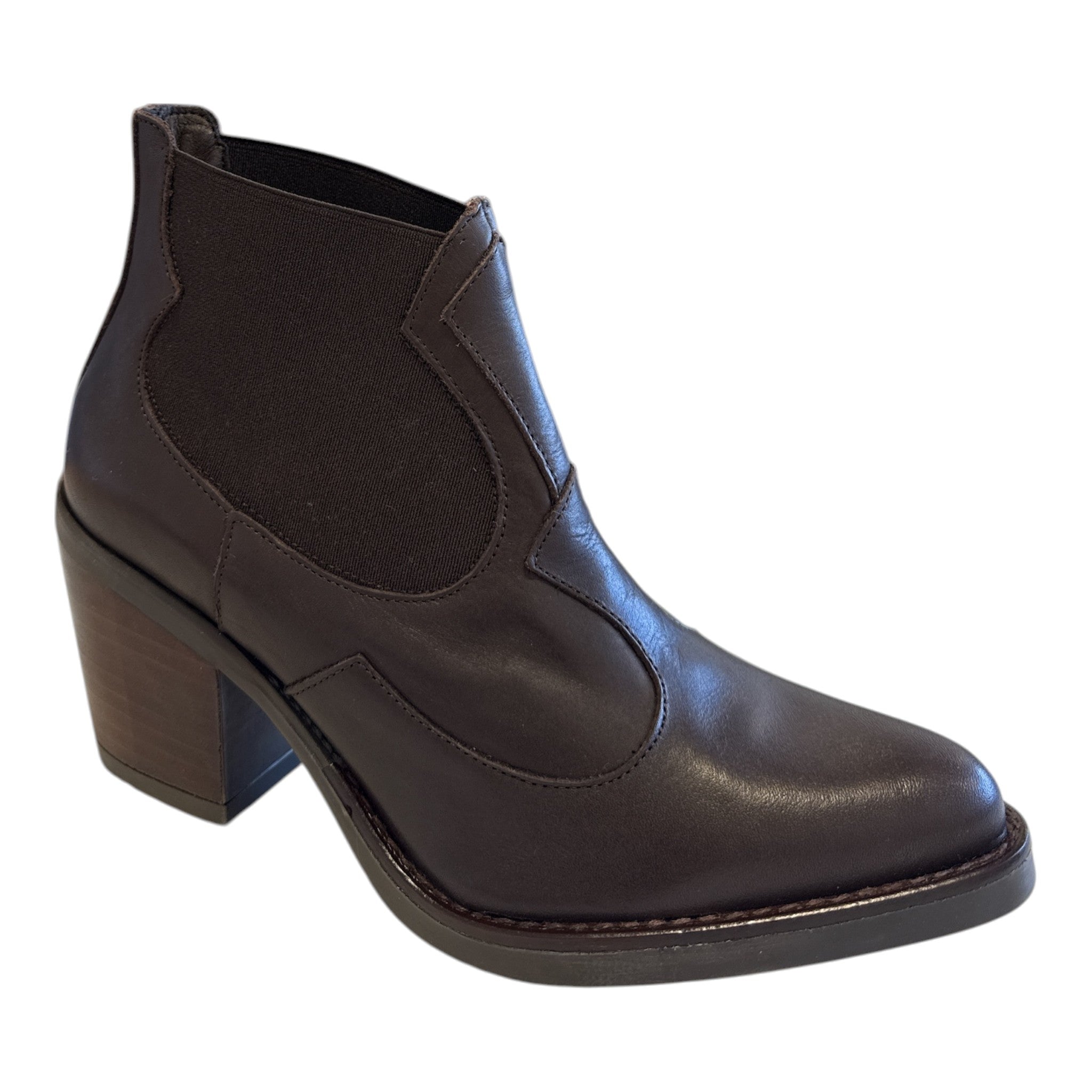 Pitillos Brown Leather Ankle Boots 30522