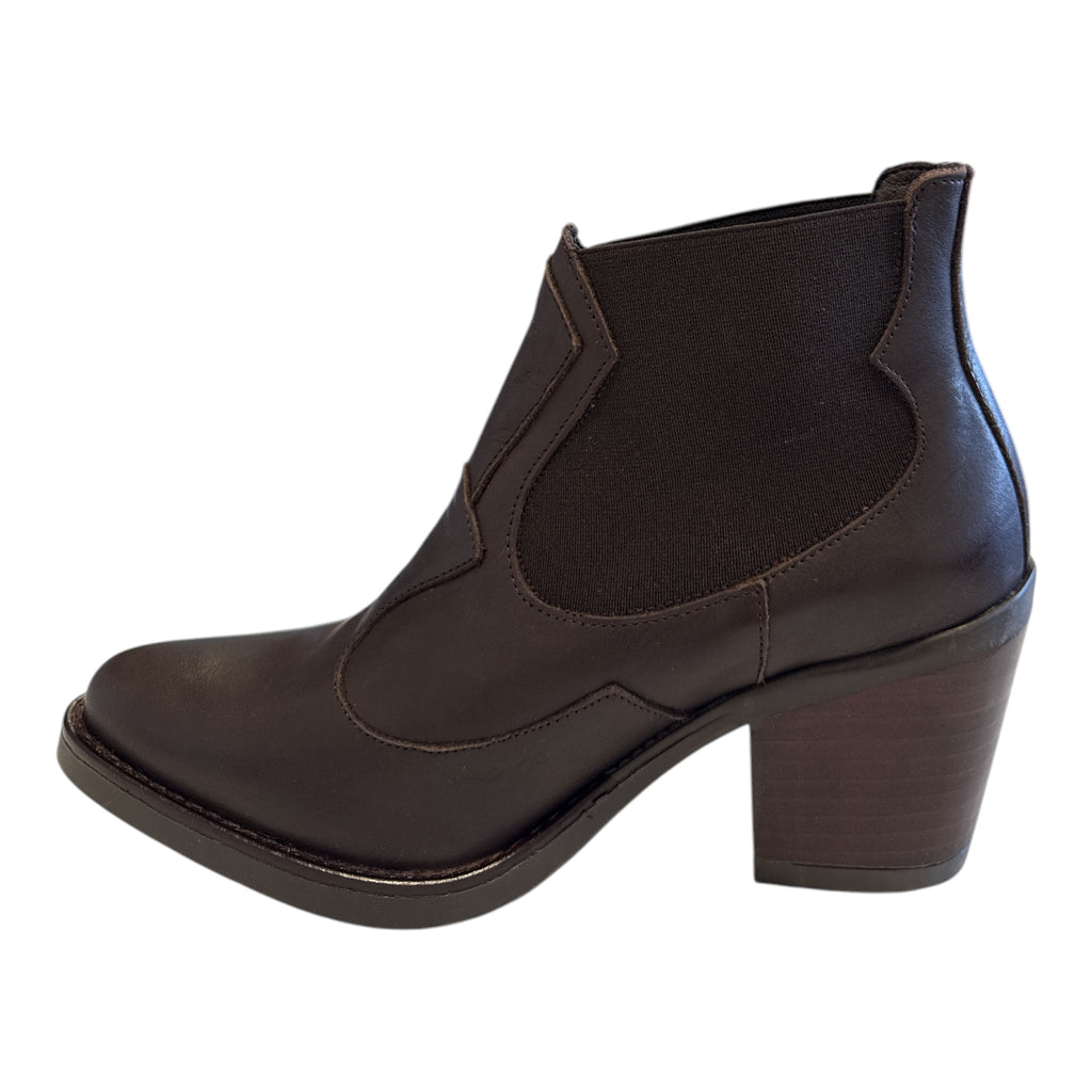 Pitillos Brown Leather Ankle Boots 30522