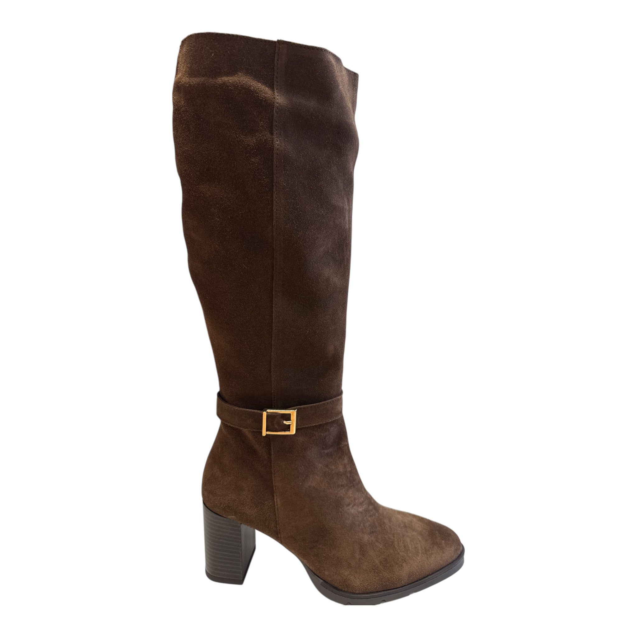 Pitillos Brown Suede Knee-High Boots 30542