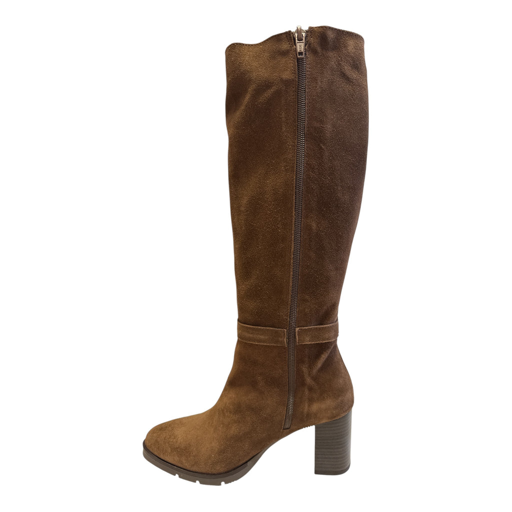 Pitillos Brown Suede Knee-High Boots 30542