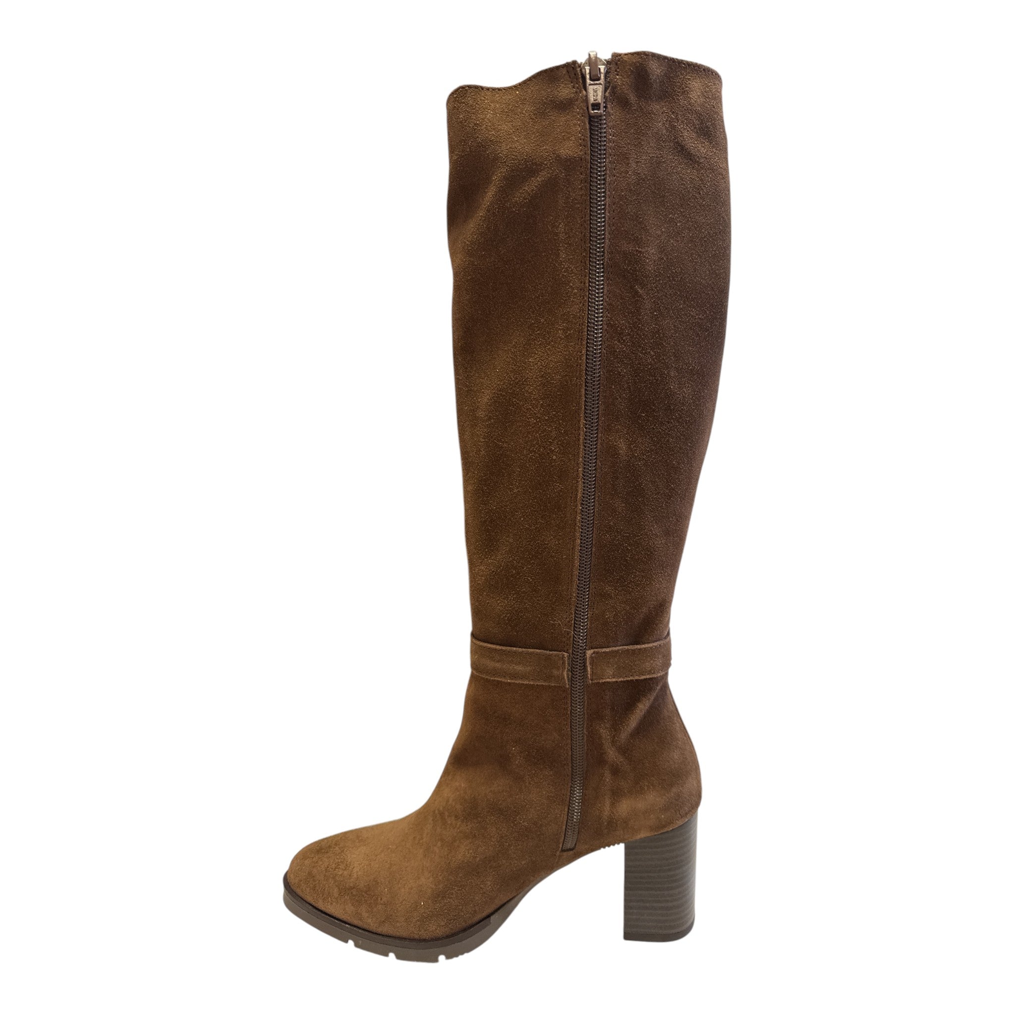 Pitillos Brown Suede Knee-High Boots 30542