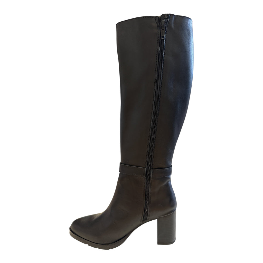 Pitillos Black Leather Knee-High Boots 30543