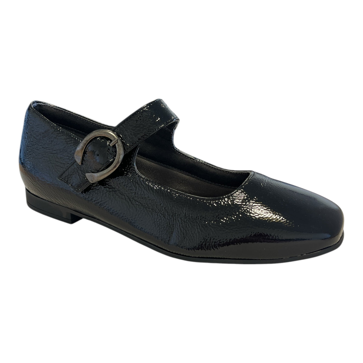 Pitilos Black Patent Flat Shoes 11.664