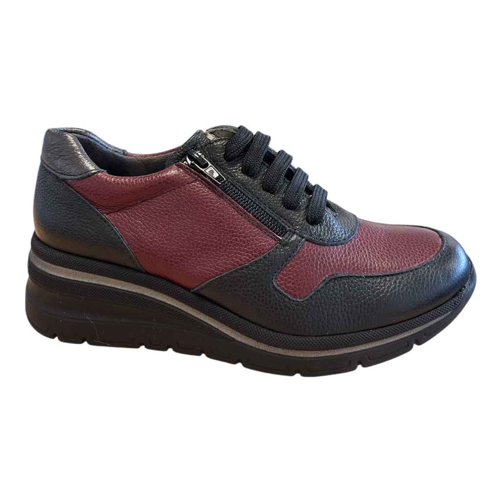 Pitillos Black and Burgundy Trainers 11.611