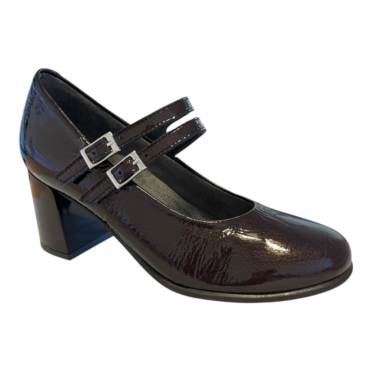 Pitillos Brown Patent Court Shoes 11.651