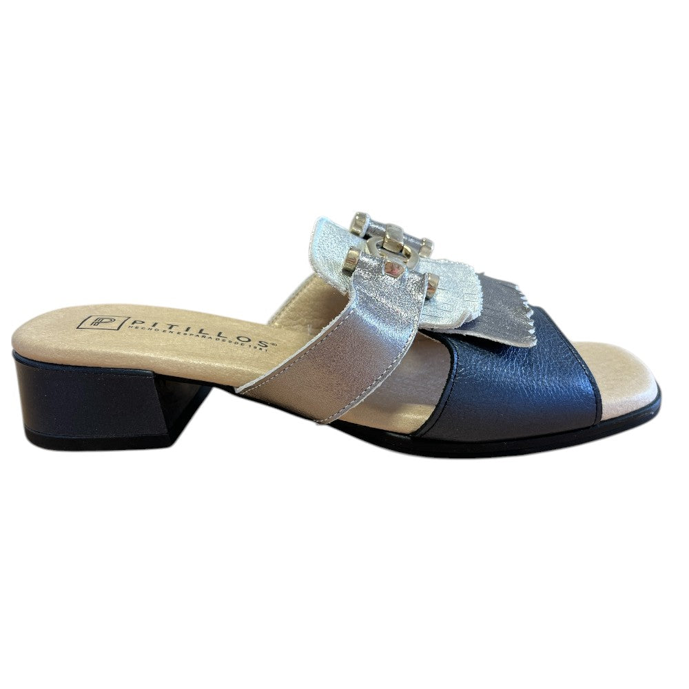 Pitillos 11.204 Navy Mule Sandals