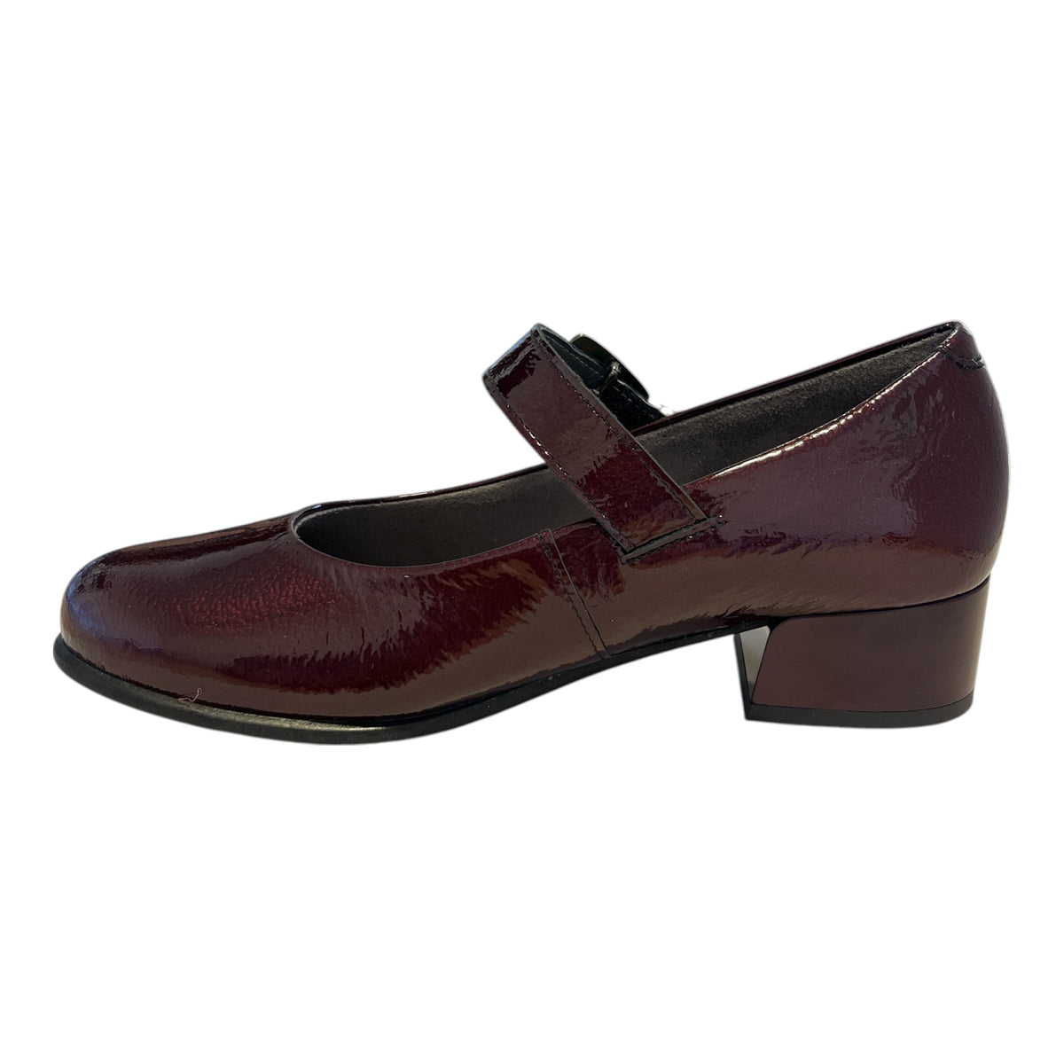 Pitillos Burgundy Patent Mary-Jane Shoes 11.631