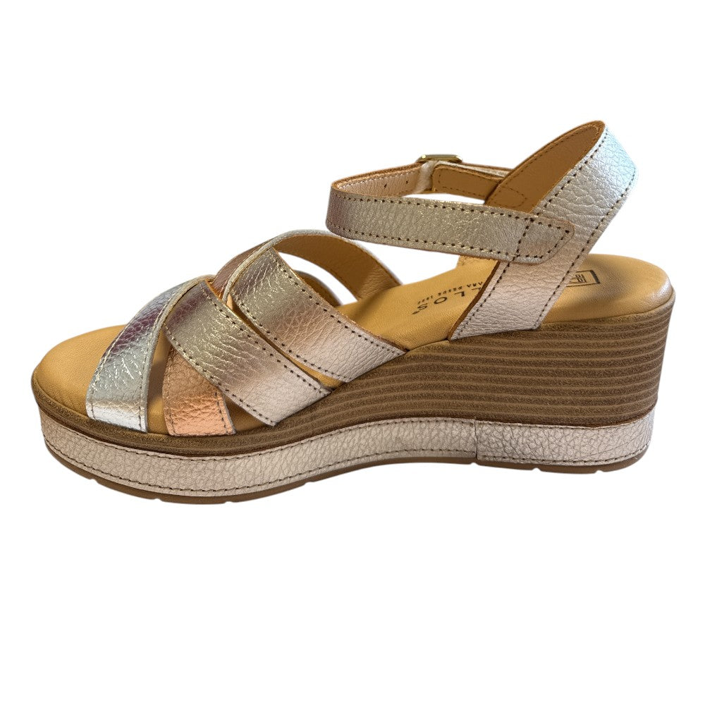 Pitillos 11.281 Gold Multi Leather Sandals