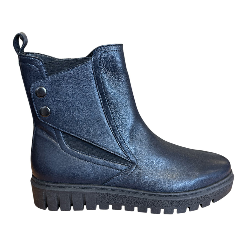 Lotus Kairo Navy Leather Ankle Boots