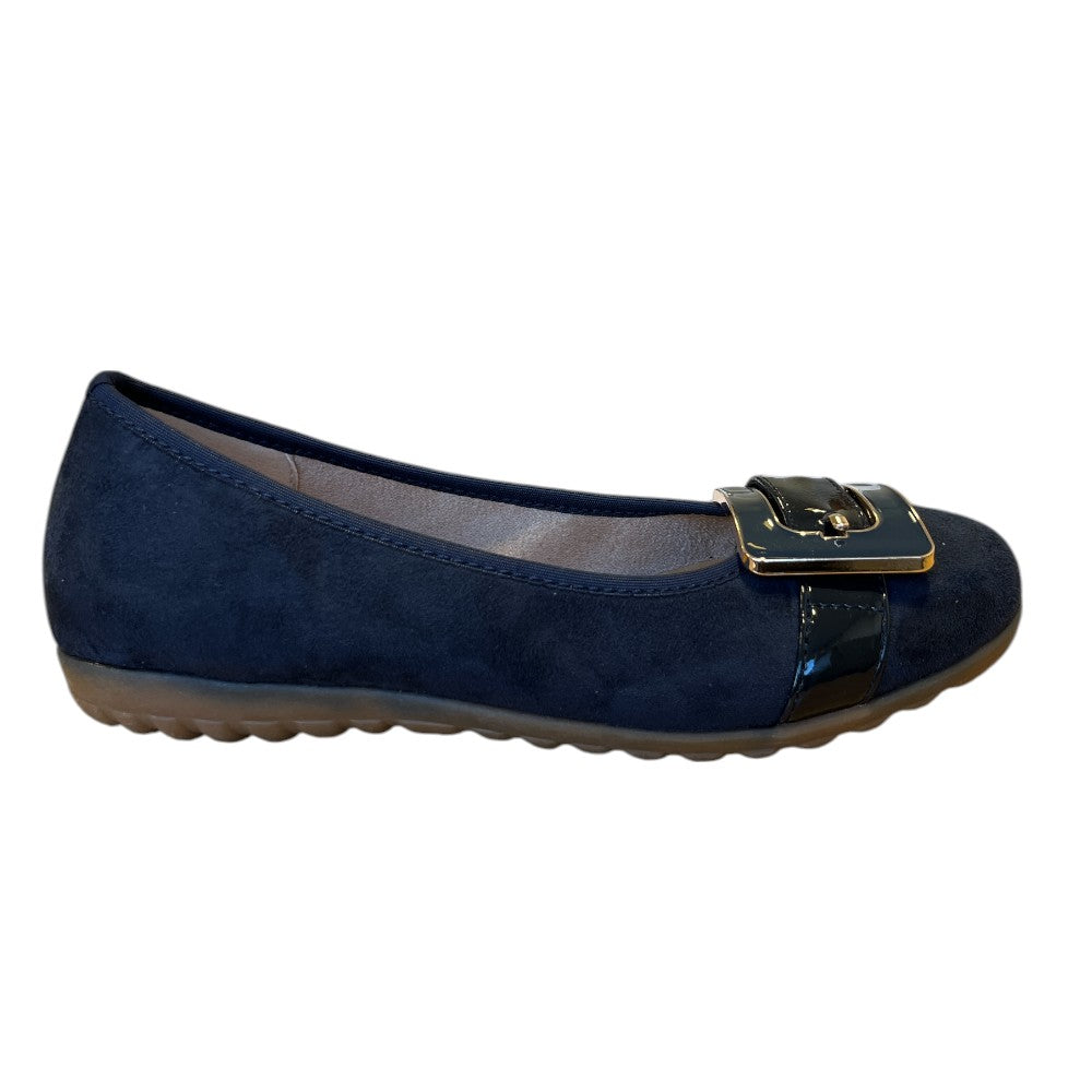 Lotus Tandy Navy Ballerina Pumps