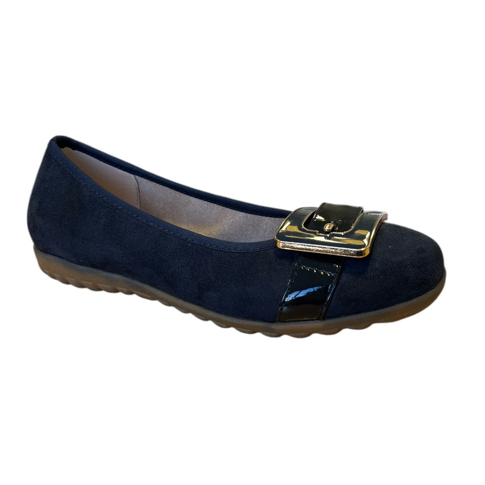 Lotus Tandy Navy Ballerina Pumps