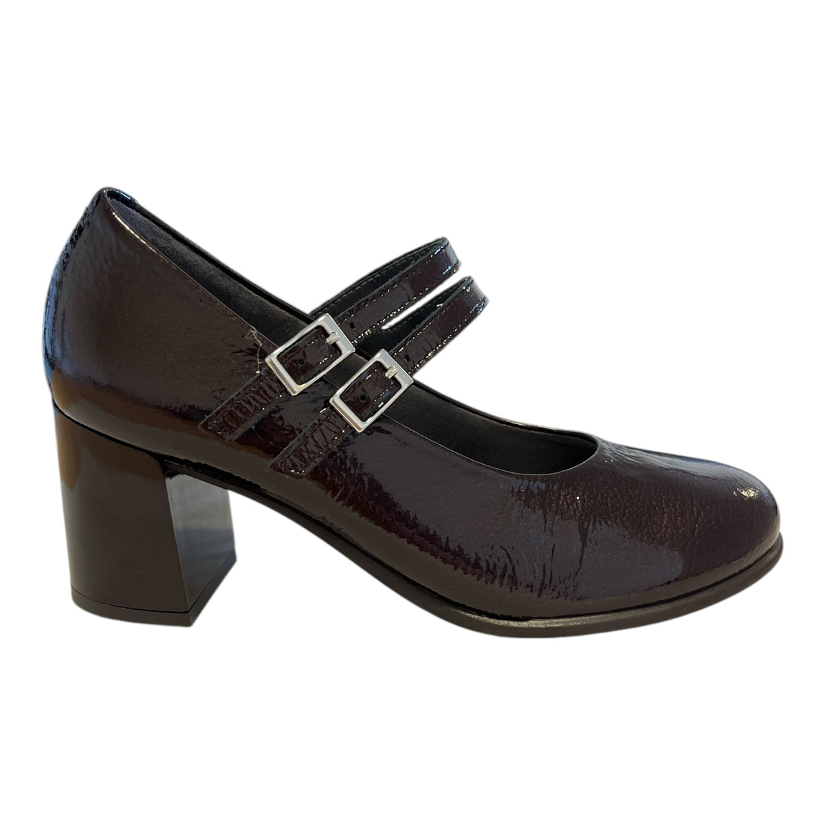 Pitillos Brown Patent Court Shoes 11.651