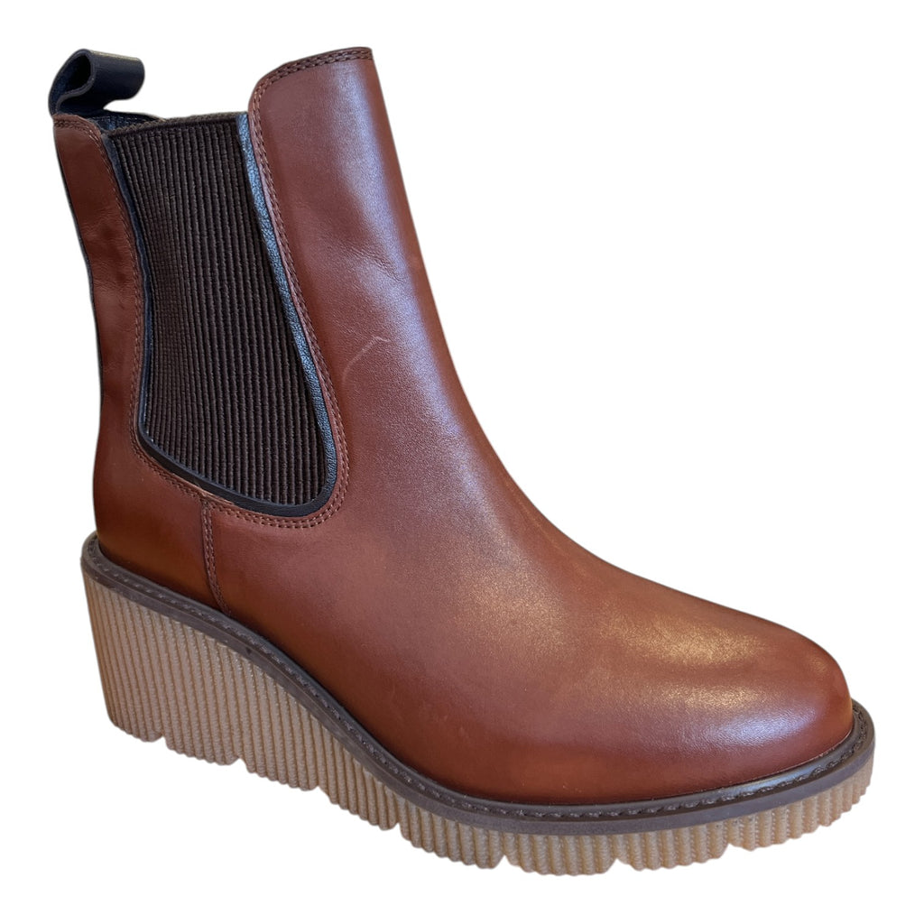 Lotus Lavania Tan Wedge Boots