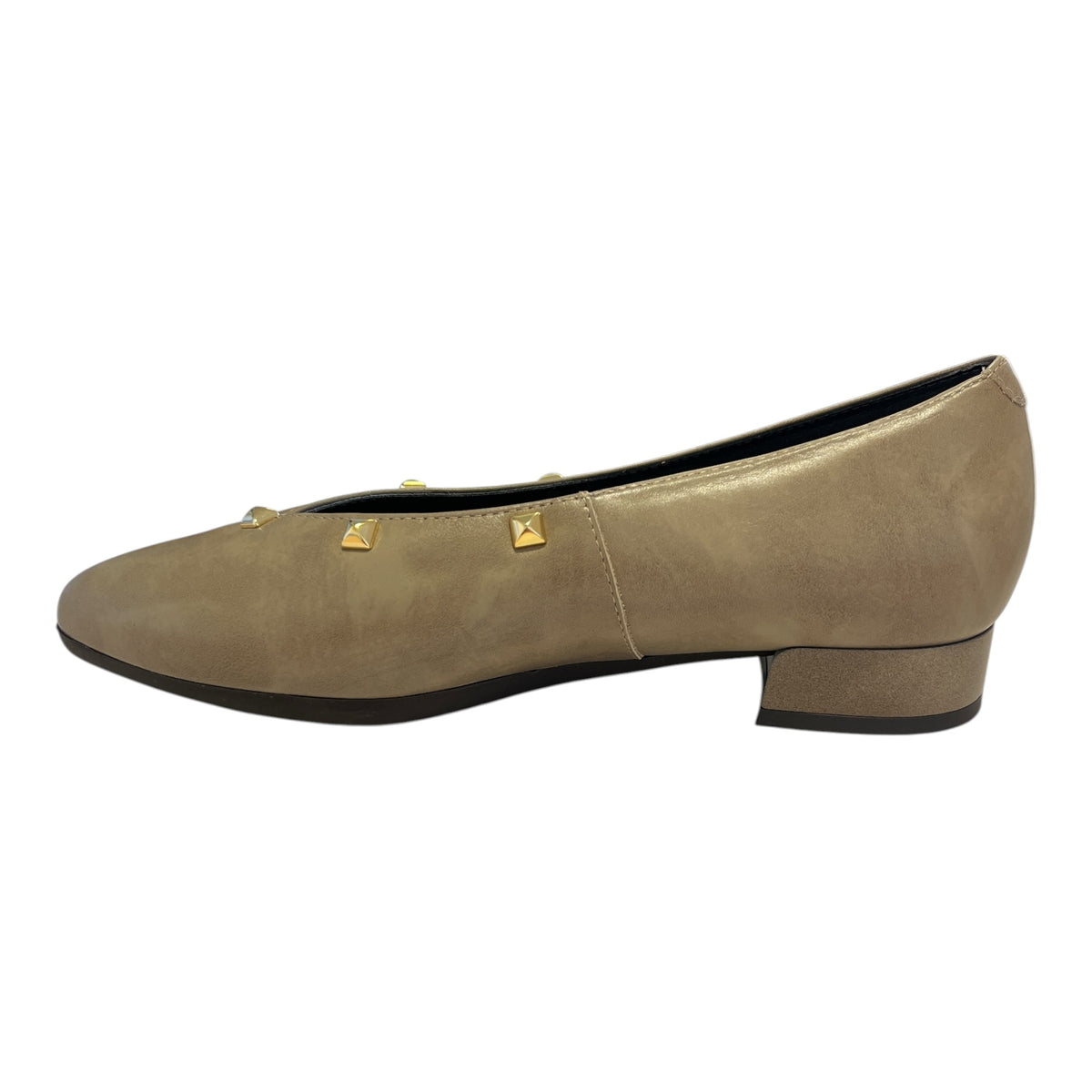 Pitillos Taupe Leather Ballet Pumps 11.674
