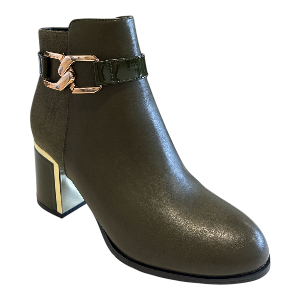 Lotus Adelaide Green Ankle Boots