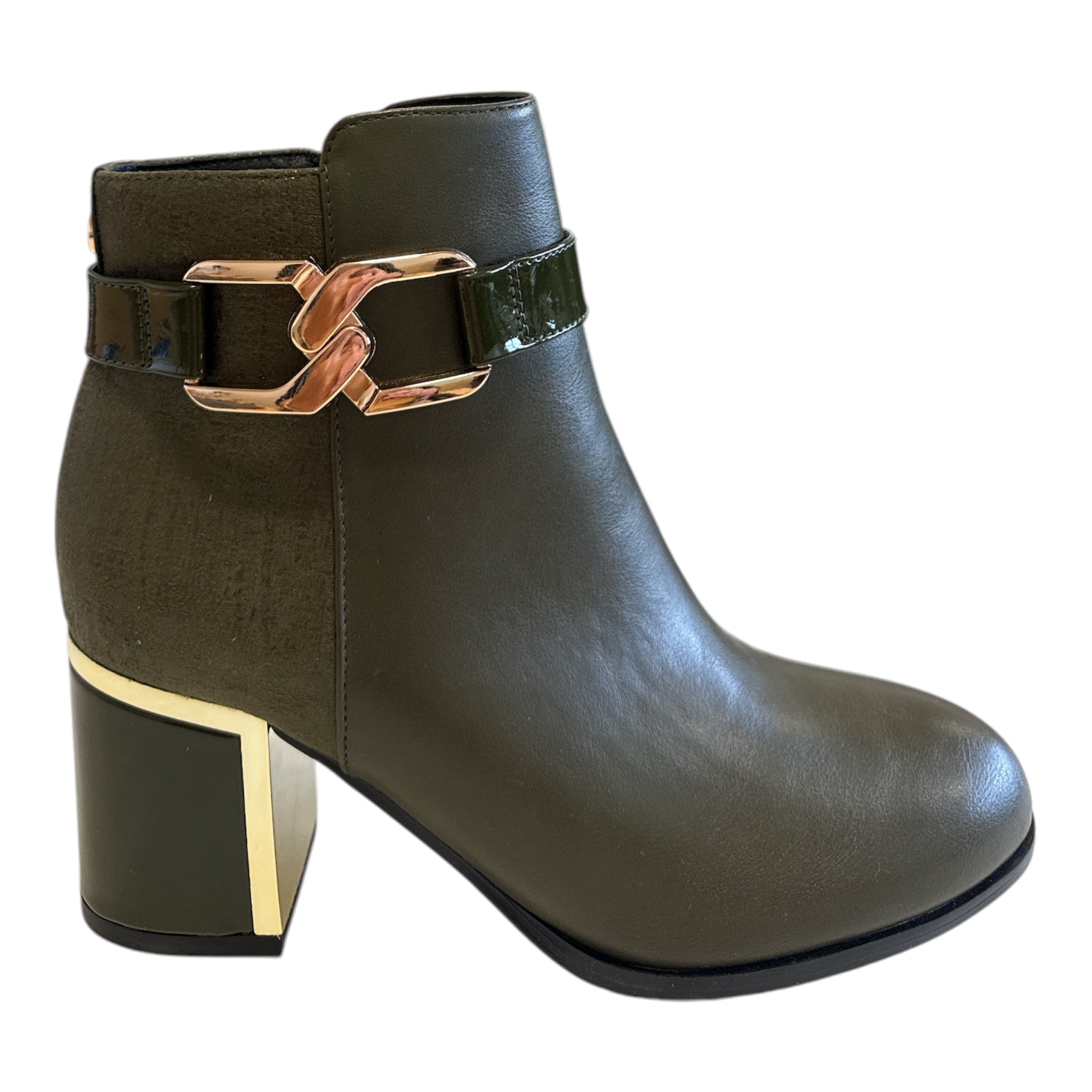 Lotus Adelaide Green Ankle Boots
