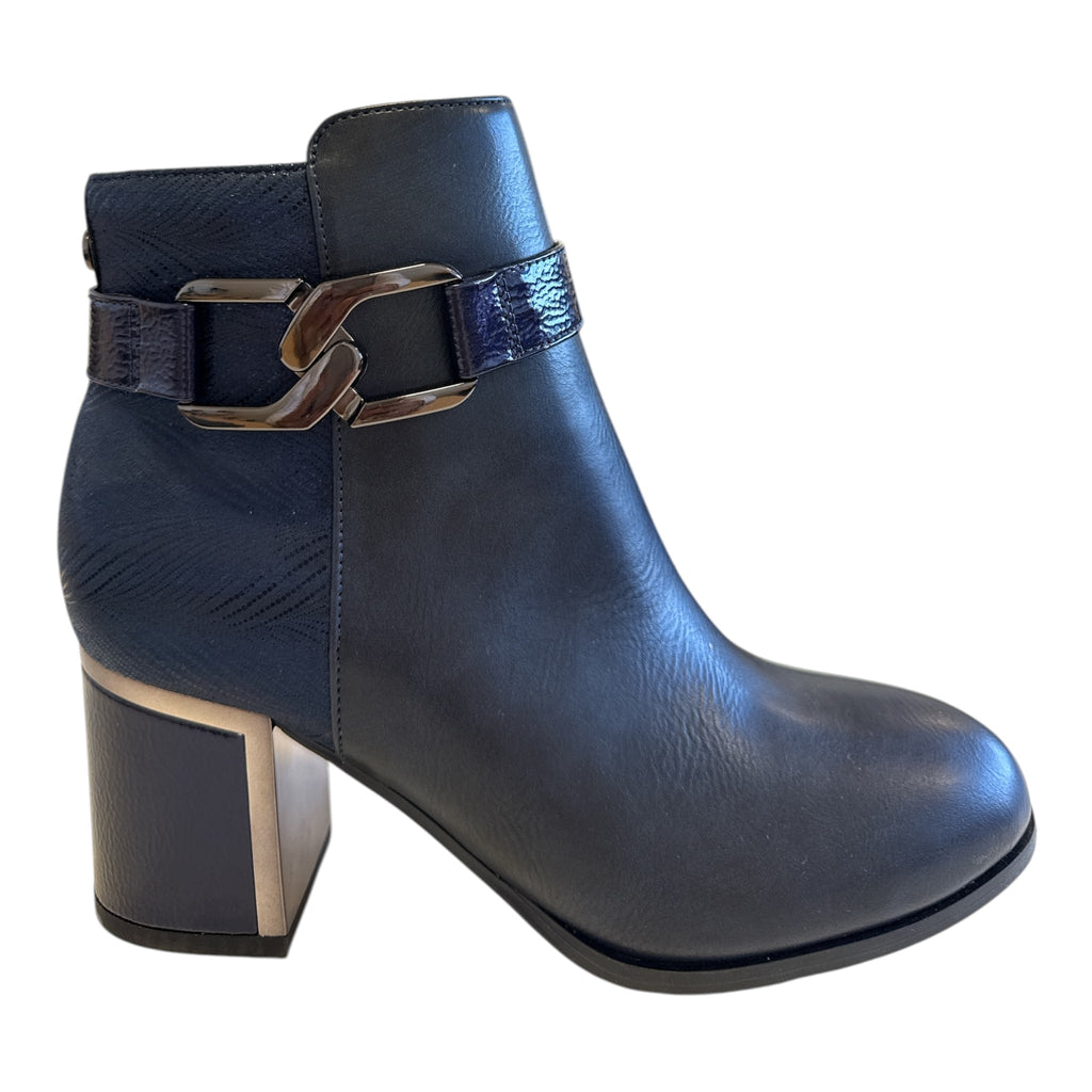 Lotus Adelaide Navy Ankle Boots