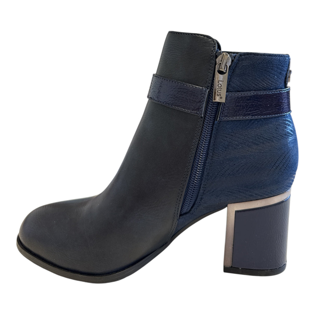 Lotus Adelaide Navy Ankle Boots