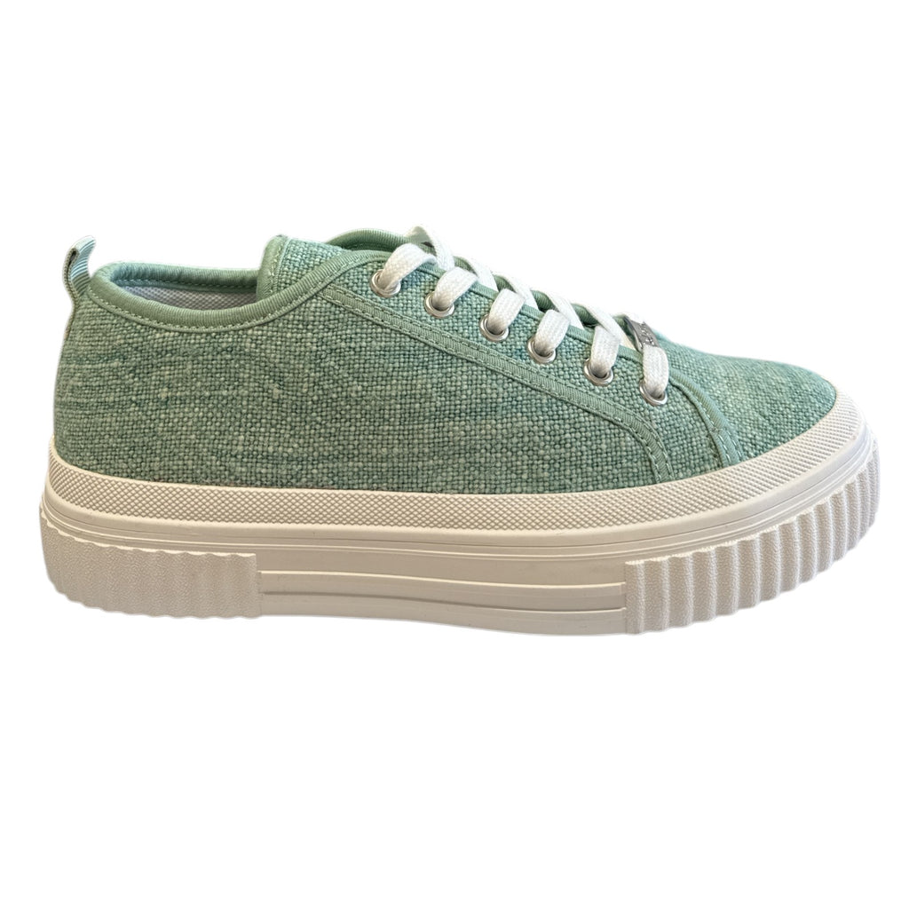 Lotus Aiday Mint Green Canvas Trainers