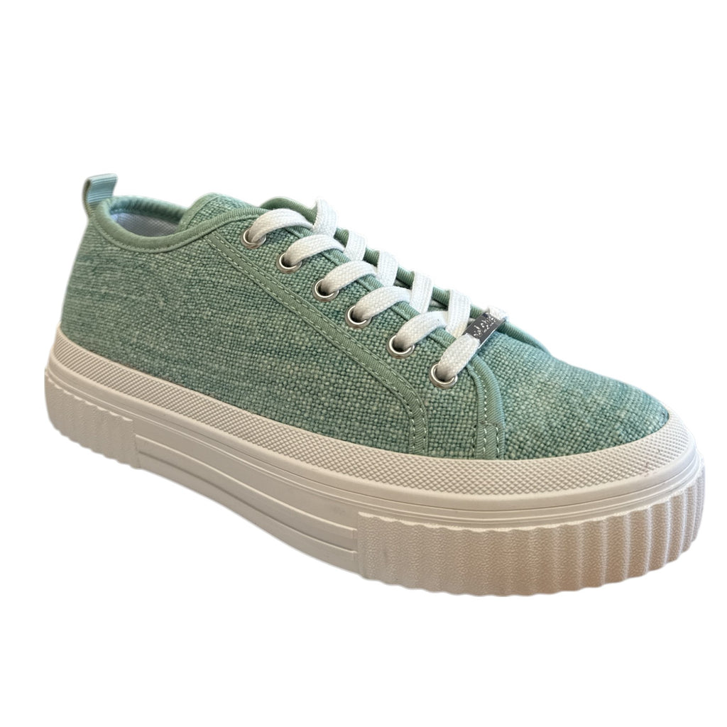 Lotus Aiday Mint Green Canvas Trainers