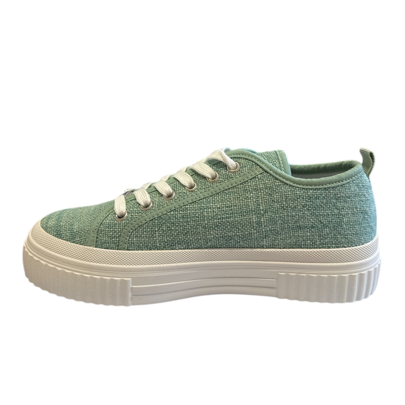 Lotus Aiday Mint Green Canvas Trainers