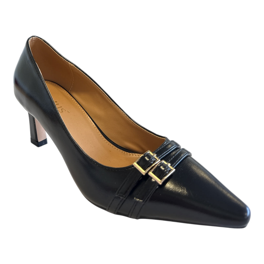 Lotus Annalise Black Court Shoes