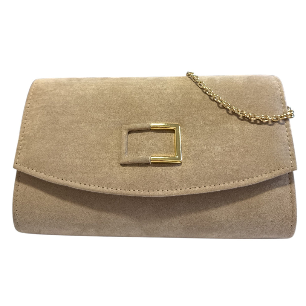 Reah Taupe Clutch Bag