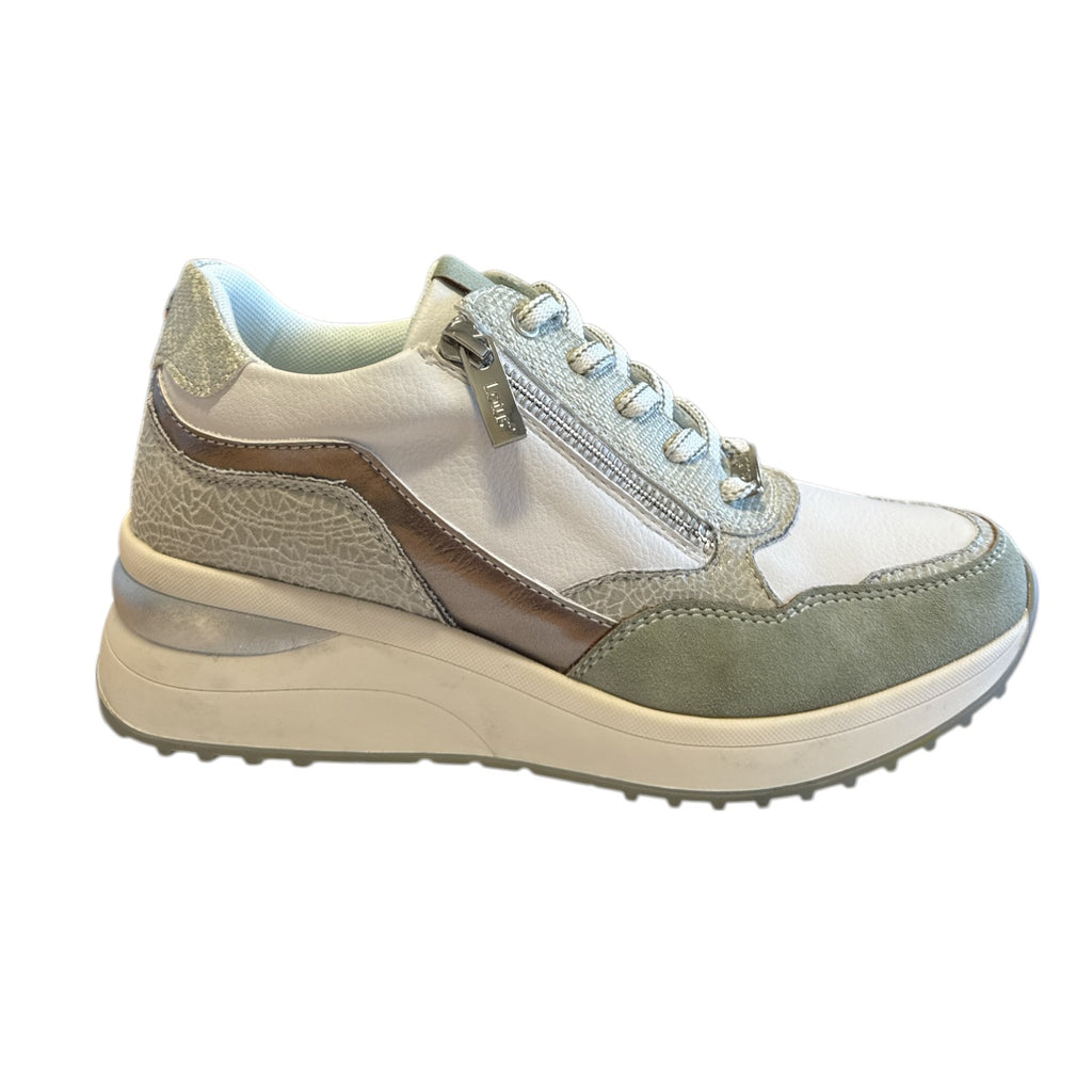 Lotus Bianchi Green Multi Wedge Trainers