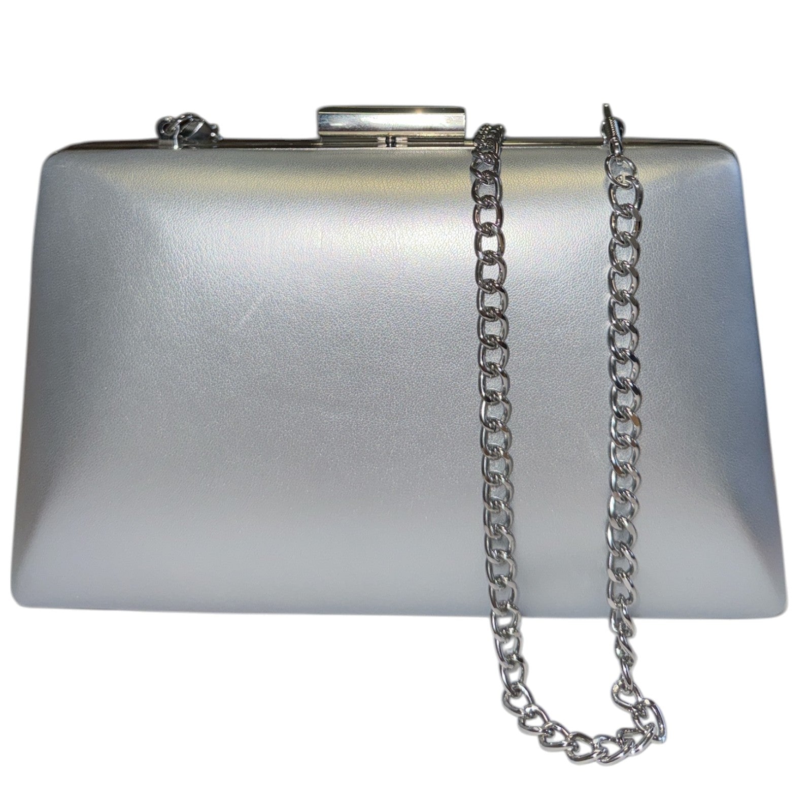 Lotus Bliss Silver Clutch Bag